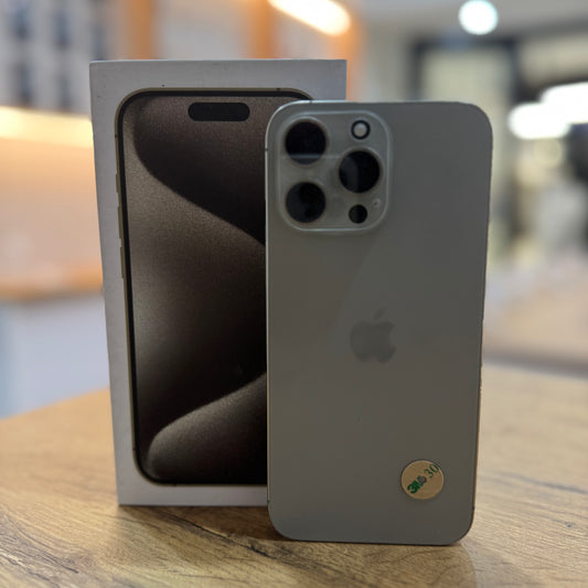Pre-Owned iPhone 15 Pro Max - Natural Titanium